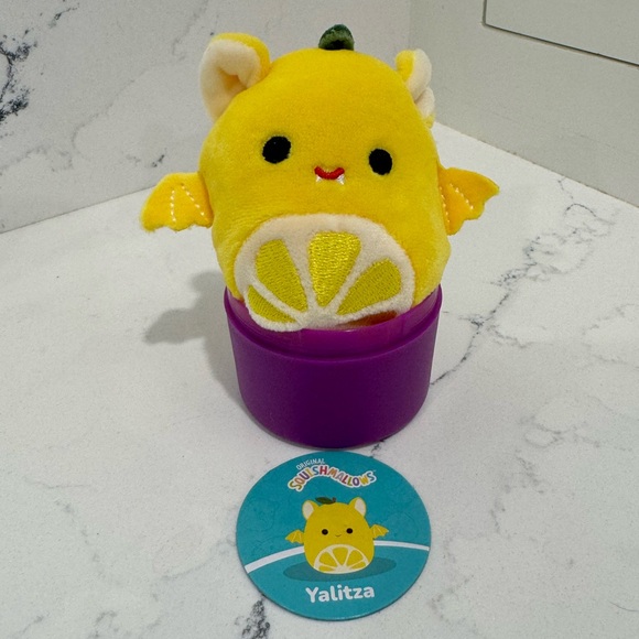 Yalitza the Lemon Bat Squishmallows Micromallow Crossover Squad 2.5” - Picture 2 of 3